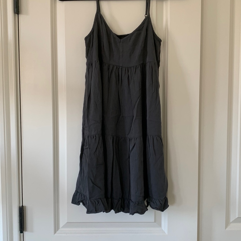 Dark grey mini dress